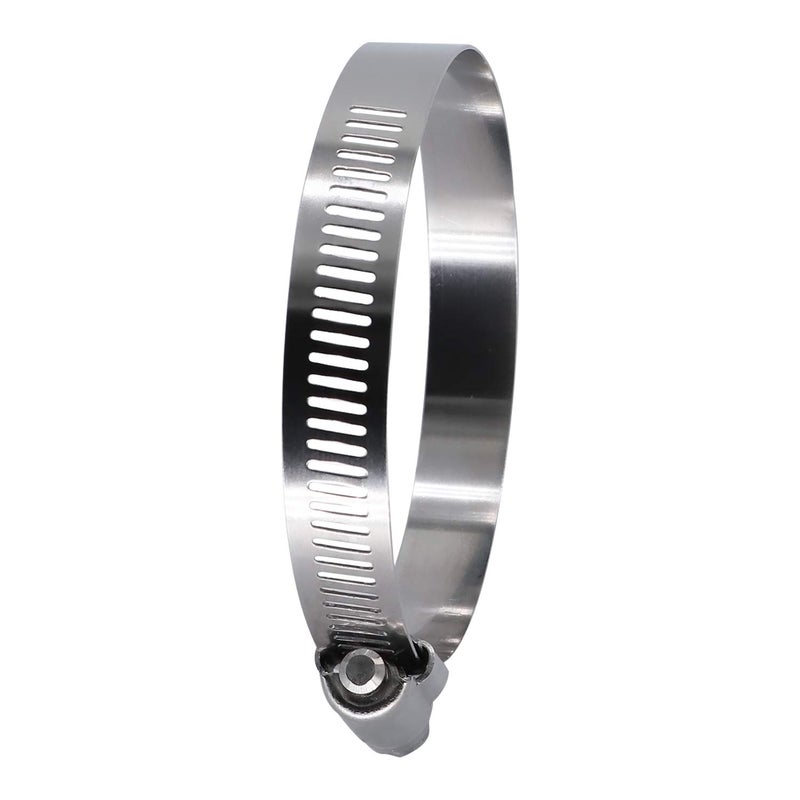 ROADFORMER 3.5" Worm Gear Hose Clamp - SAE 56 Size, Full Stainless Steel with 1/2" Band Width, Working Range 78mm - 102mm Hose Clamps, 10 Pack - Image 4